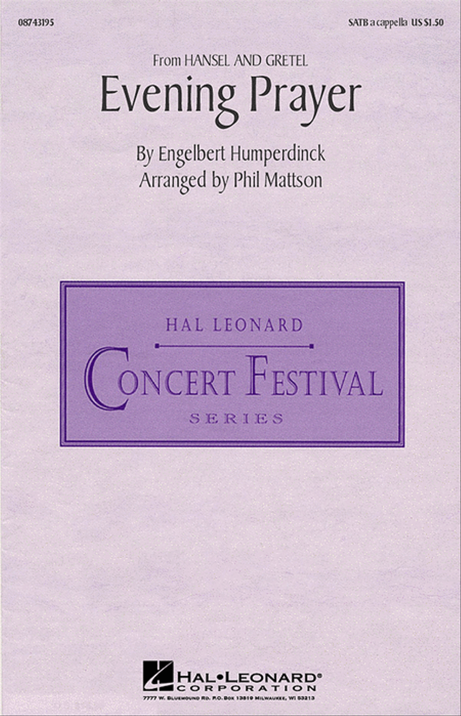 Evening Prayer (from Hansel and Gretel) 4-Part scores gallery preview page 1