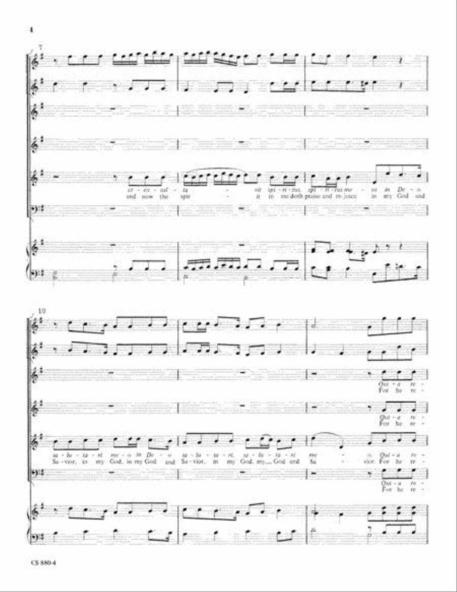 Magnificat in G 4-Part scores gallery preview page 5