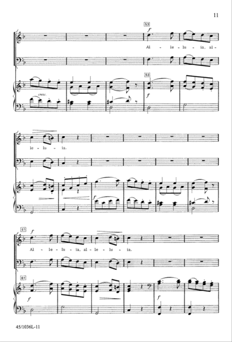 Praise to the Lord Praise to the Lord 3-Part scores gallery preview page 14