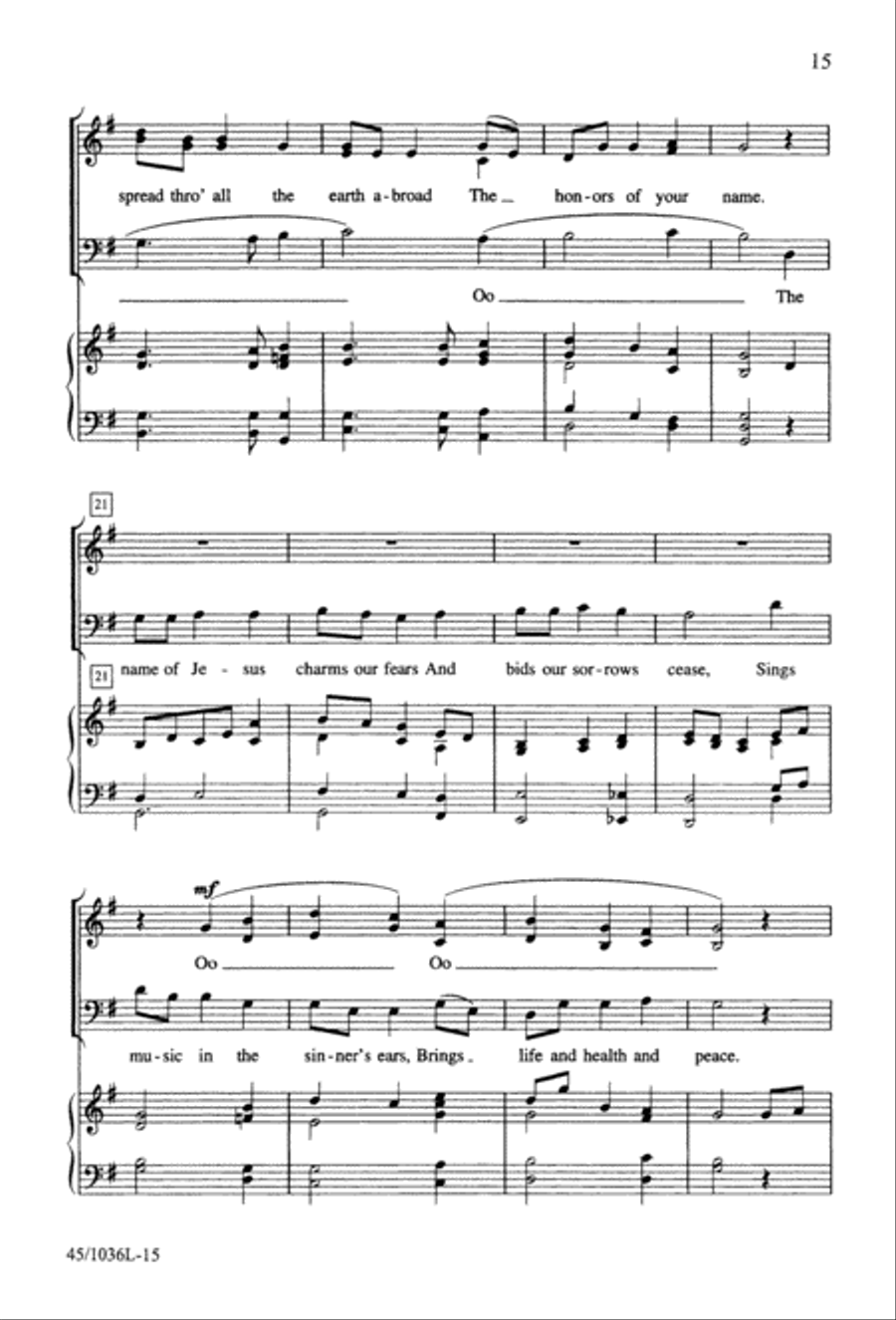 Praise to the Lord Praise to the Lord 3-Part scores gallery preview page 18
