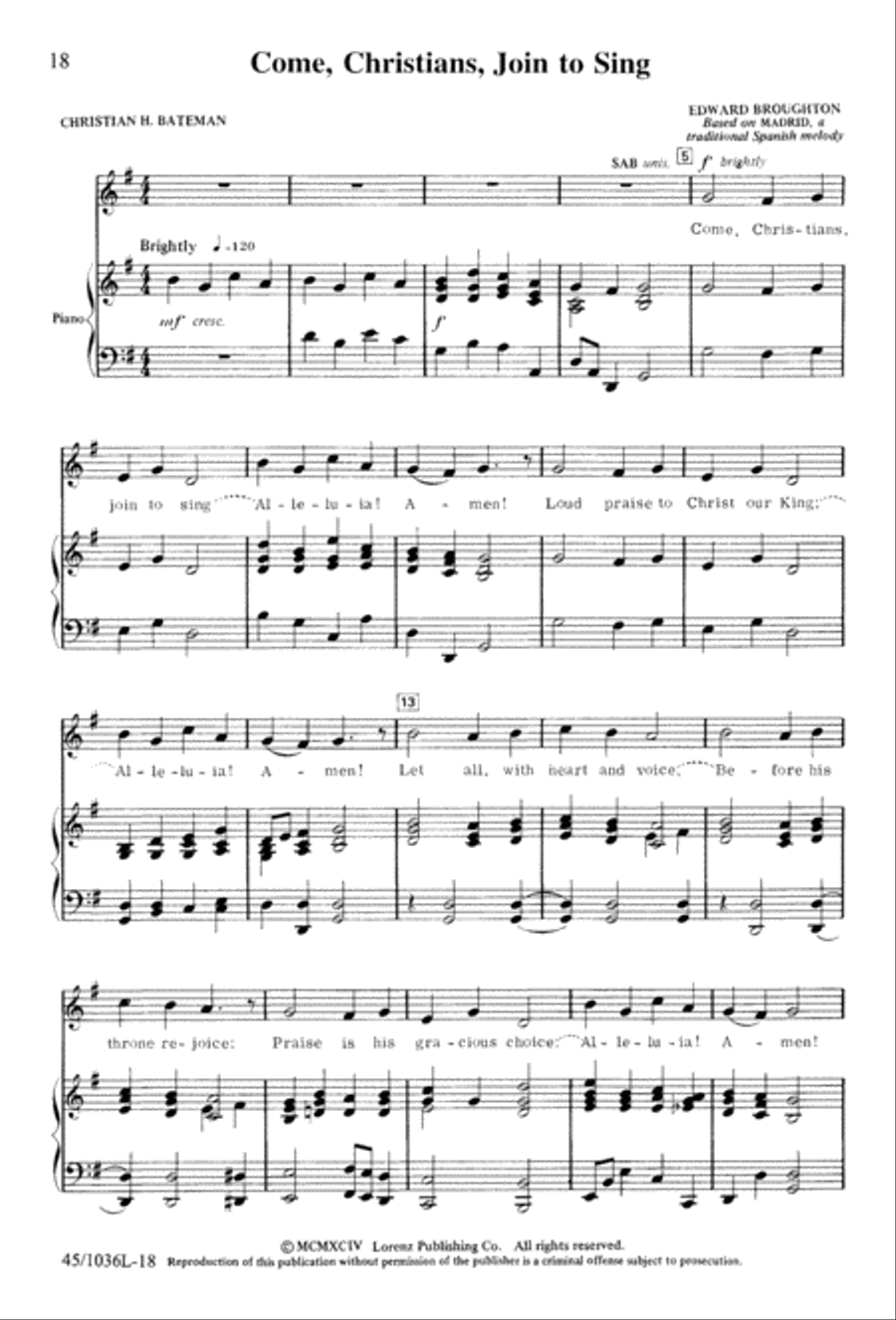 Praise to the Lord Praise to the Lord 3-Part scores gallery preview page 21