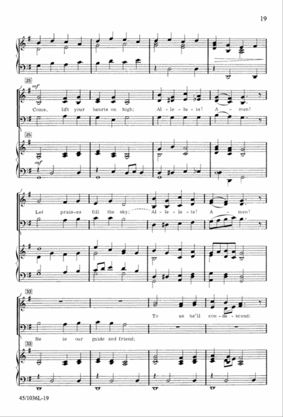 Praise to the Lord Praise to the Lord 3-Part scores gallery preview page 22