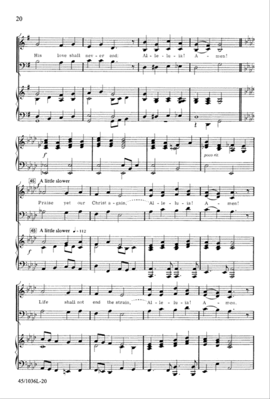 Praise to the Lord Praise to the Lord 3-Part scores gallery preview page 23
