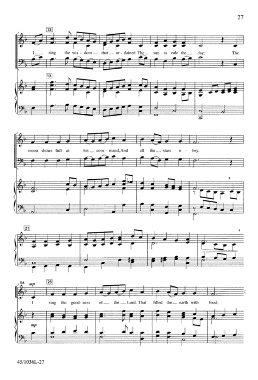 Praise to the Lord Praise to the Lord 3-Part scores gallery preview page 30