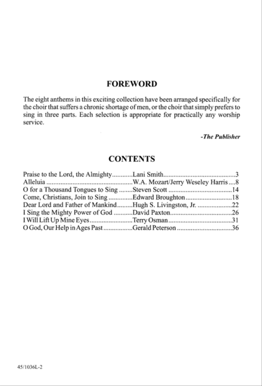 Praise to the Lord Praise to the Lord 3-Part scores gallery preview page 5