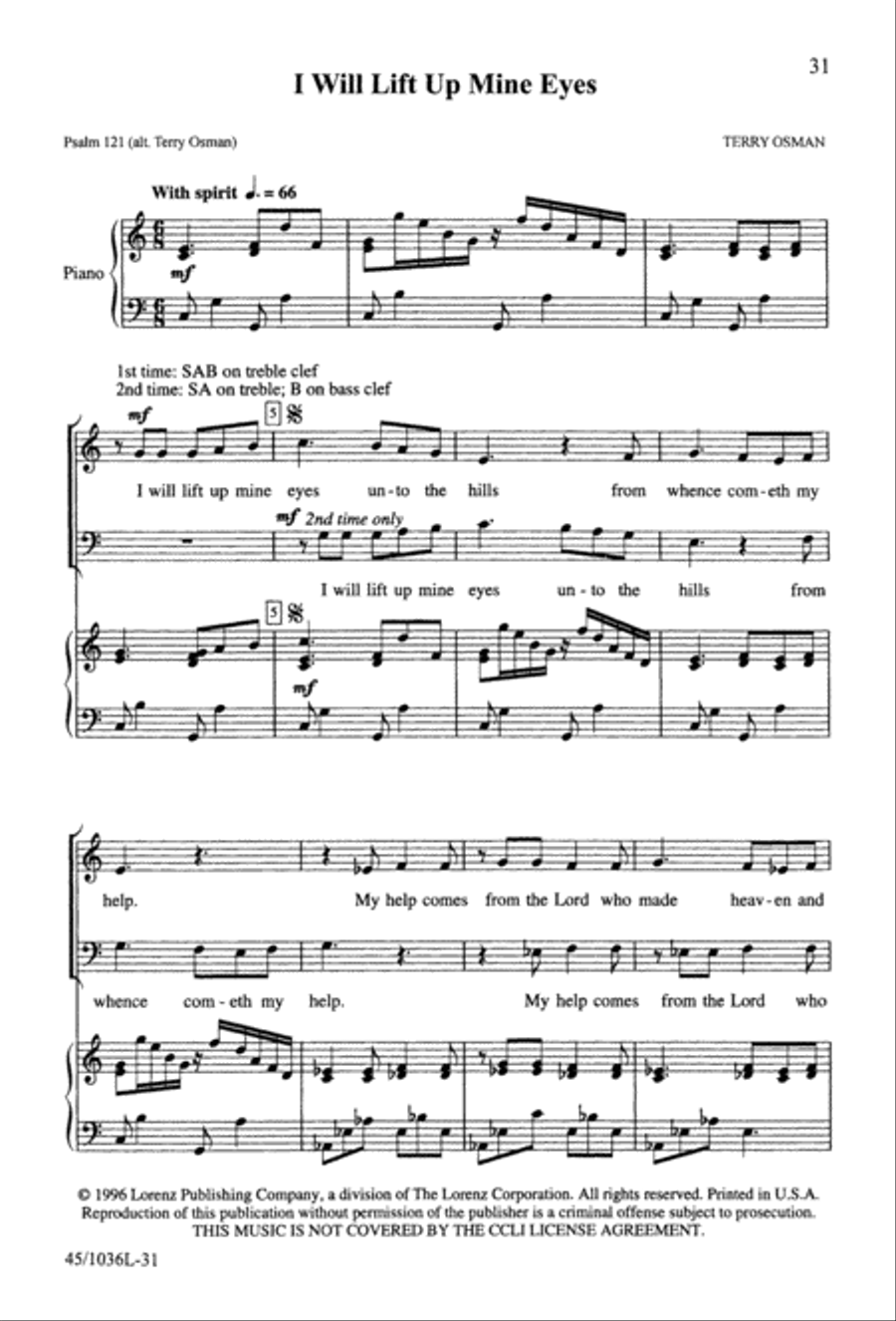 Praise to the Lord Praise to the Lord 3-Part scores gallery preview page 34