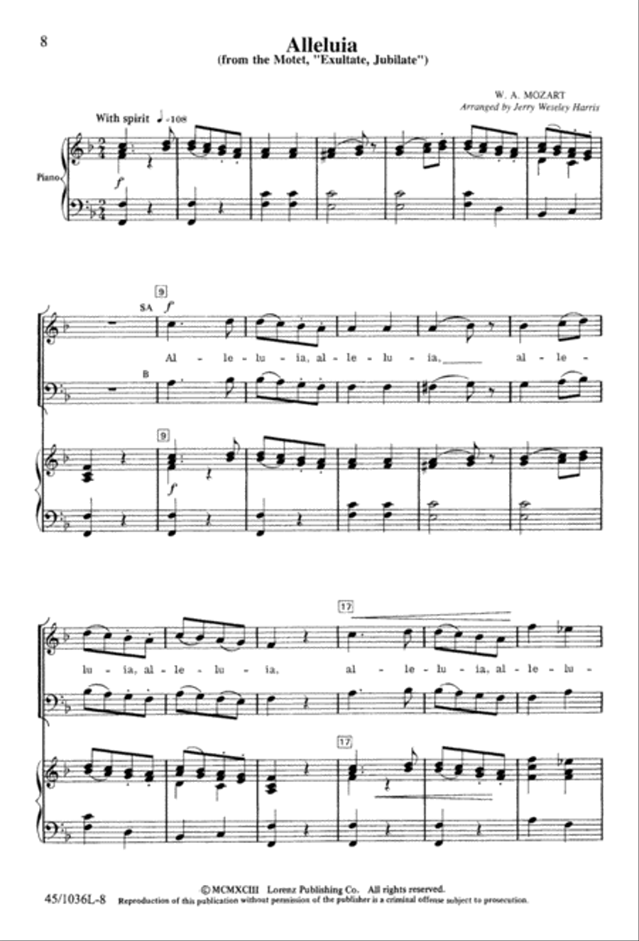 Praise to the Lord Praise to the Lord 3-Part scores gallery preview page 11