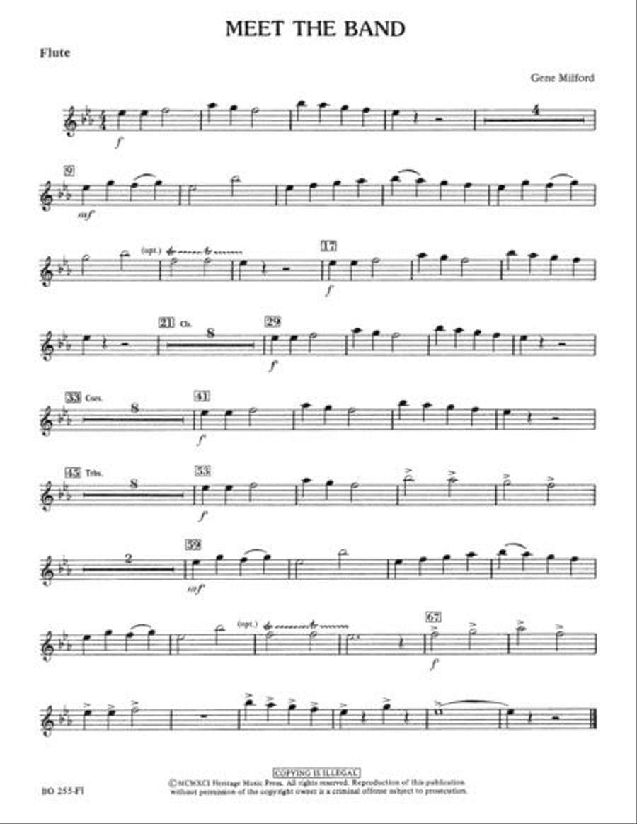 Meet The Band Concert Band scores gallery preview page 2