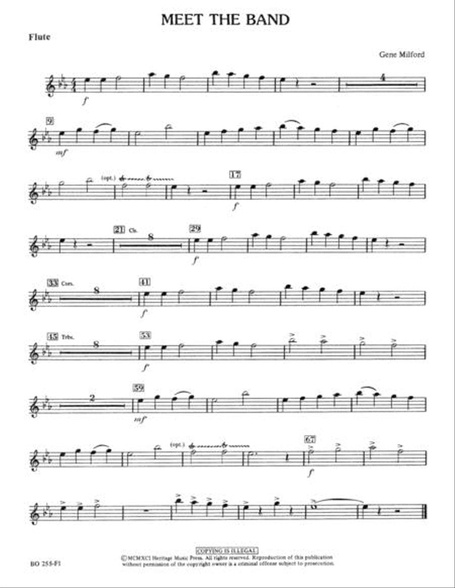 Meet The Band Concert Band scores gallery preview page 3