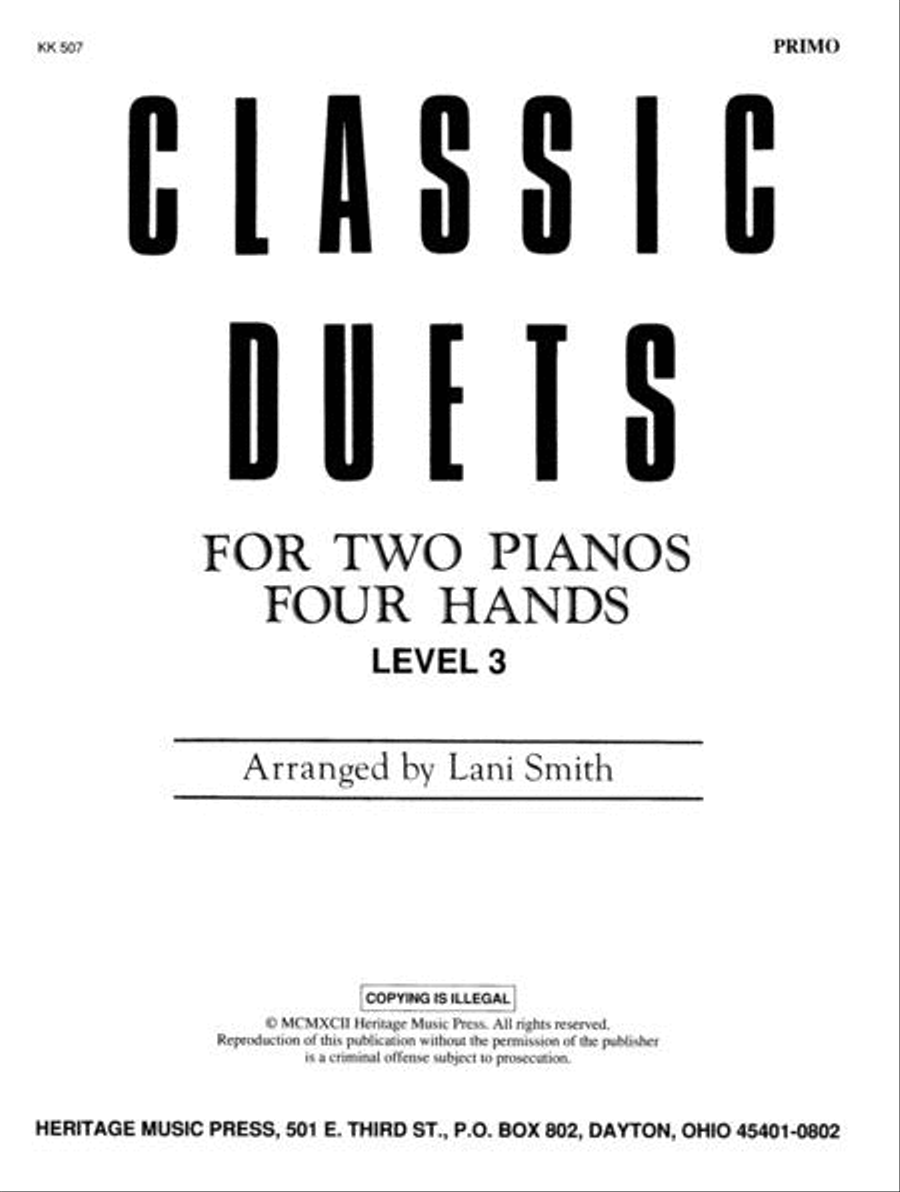 Classic Duets for Two Pianos - Level 3 2 Pianos, 4-Hands scores gallery preview page 2