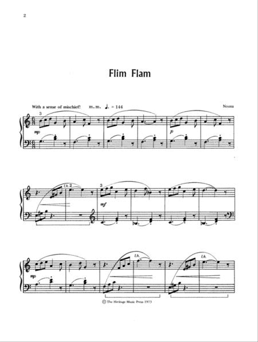 Flim Flam Piano Solo scores gallery preview page 2