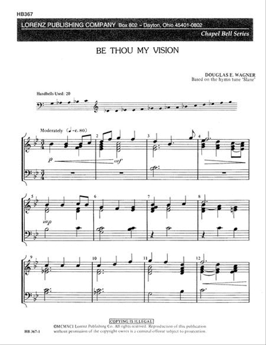 Be Thou My Vision 2-Octaves scores gallery preview page 1