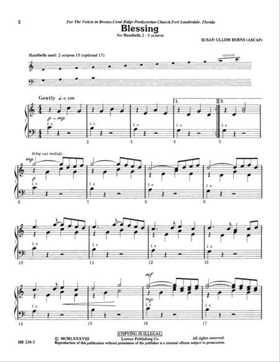 Blessing 3-Octaves scores gallery preview page 2