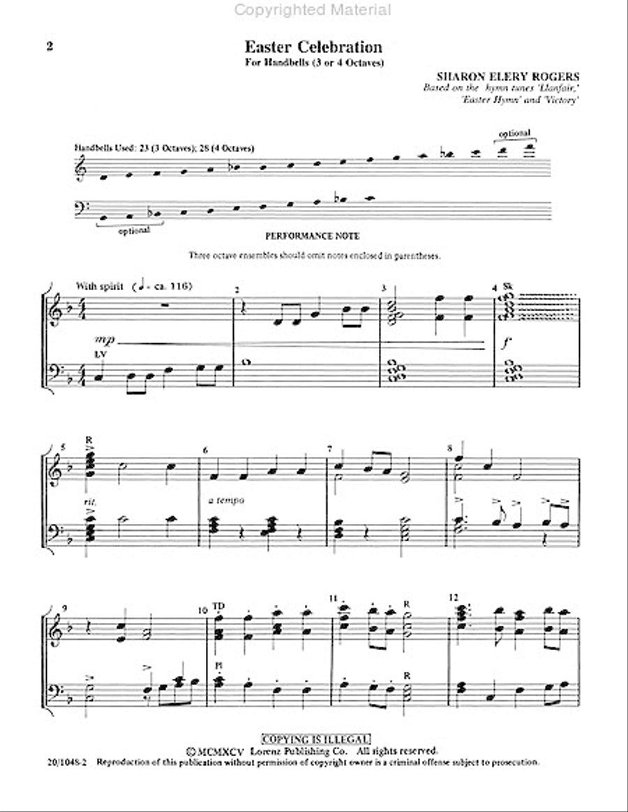 Easter Celebration 4-Octaves scores gallery preview page 2