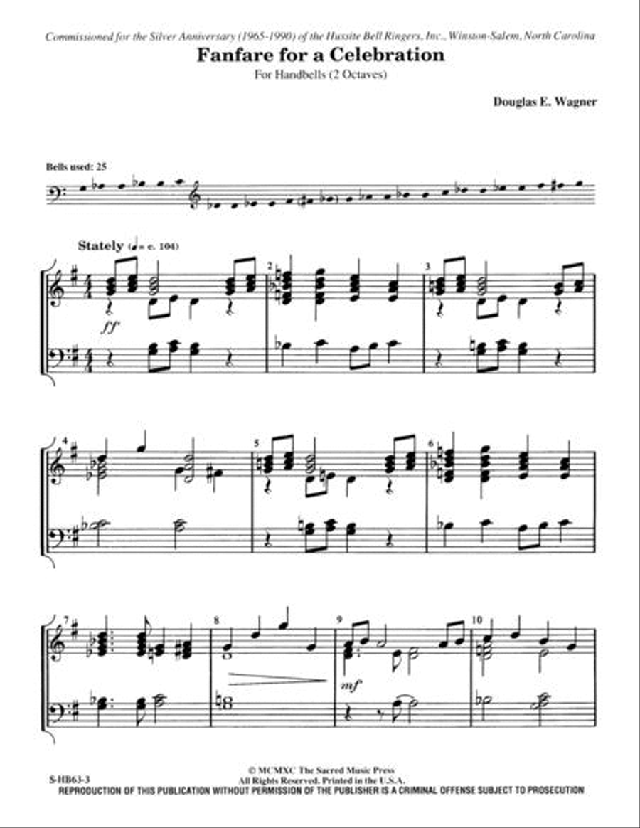 Fanfare for a Celebration 2-Octaves scores gallery preview page 2