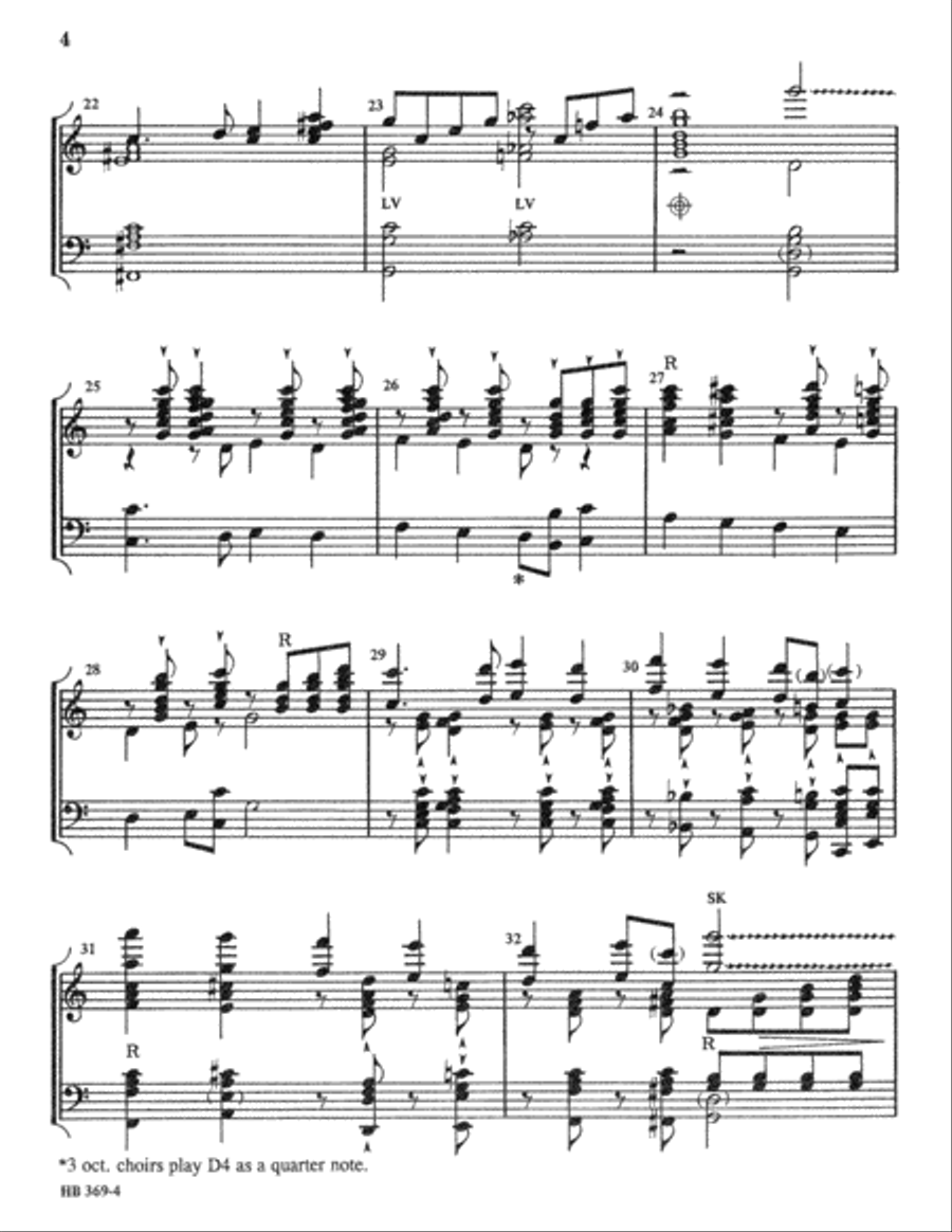 Glorious Things of Thee are Spoken 5-Octaves scores gallery preview page 4