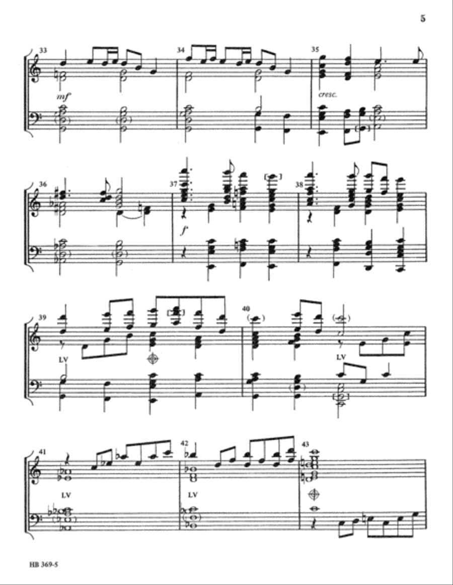 Glorious Things of Thee are Spoken 5-Octaves scores gallery preview page 5