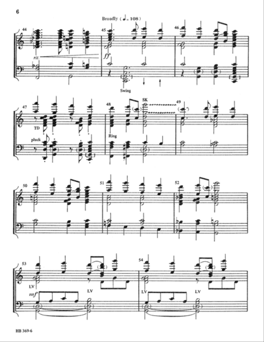 Glorious Things of Thee are Spoken 5-Octaves scores gallery preview page 6