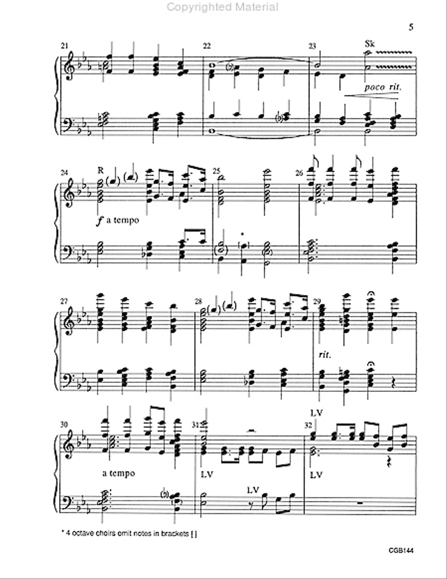 Go Tell It on the Mountain 4-Octaves scores gallery preview page 4