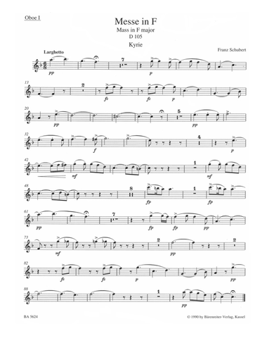 Mass in F major D 105