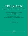 Nouveaux Quatuors en Six Suites II for Flute, Violine, Viola da gamba oder Violoncello und Basso continuo 'Pariser Quartette'