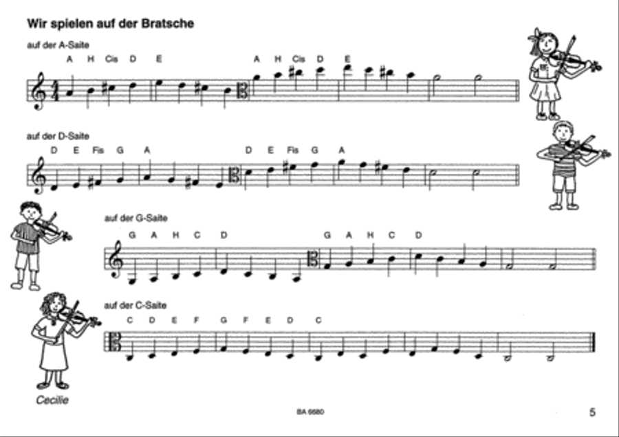 Gemeinsam von Anfang an. Violaschule, Band 1/2 Viola scores gallery preview page 2