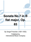 Sonata No.7 in B flat major, Op. 83