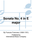 Sonata No. 4 In E Major