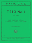 Trio No. 1 in D major for Flute, Clarinet & Piano or Flute (Violin), Viola & Piano