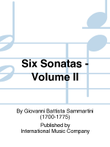 Six Sonatas: Volume II