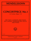 Concert Piece No. 1 in F minor, Op. 113 for Clarinet, Bassoon & Piano or 2 Clarinets & Piano
