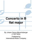 Concerto In B Flat Major