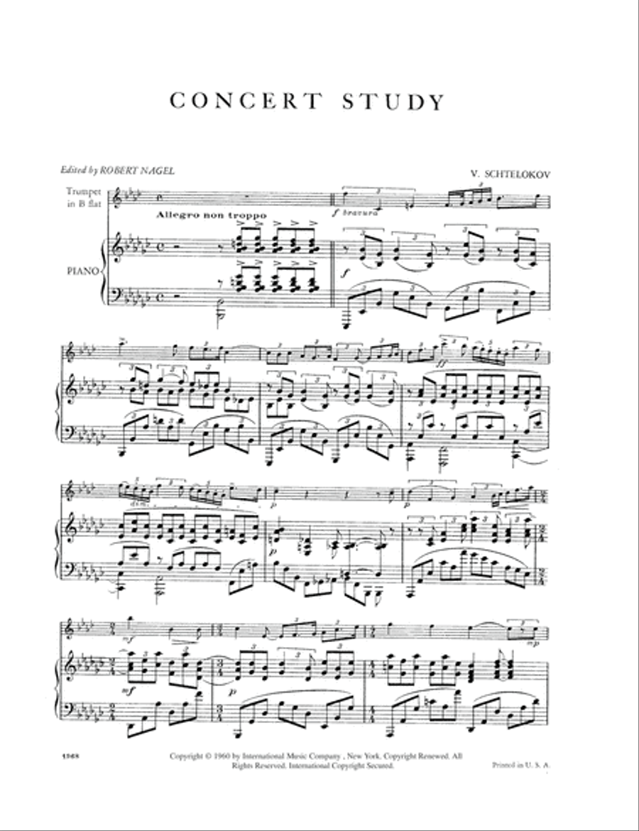 Concert Study Concert Study Trumpet Solo scores gallery preview page 2
