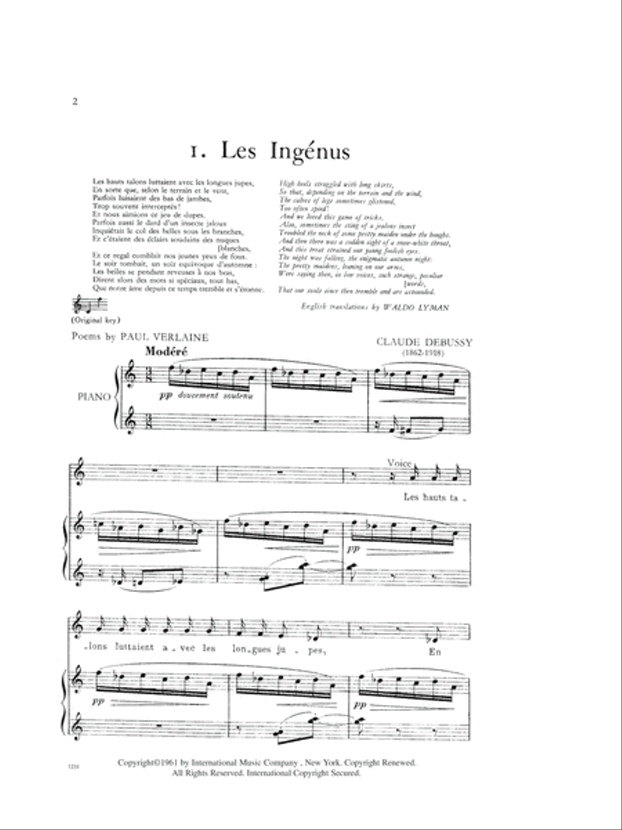Fetes Galantes. Series Ii (F. & E.) - Low Low Voice scores gallery preview page 2