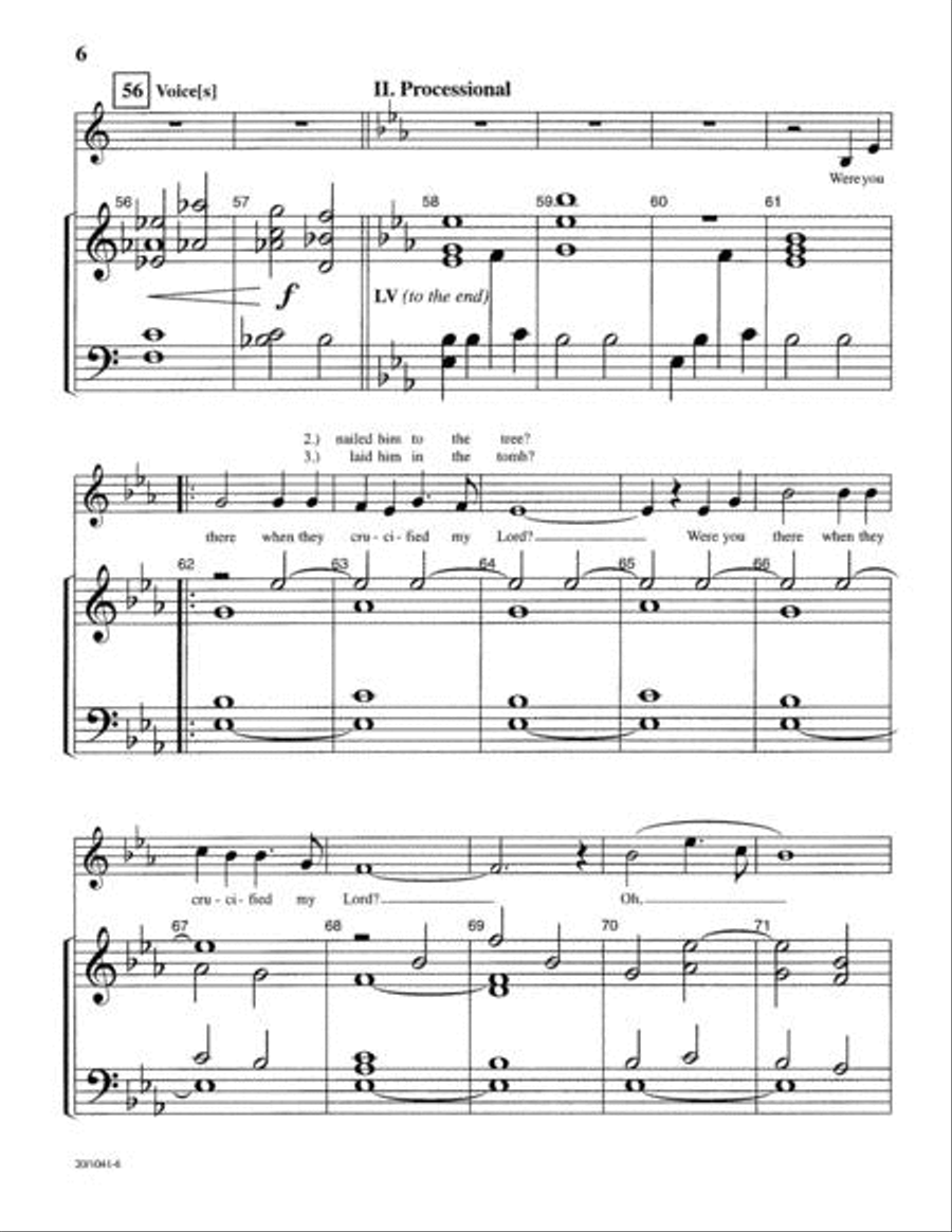 Were You There? 3-Octaves scores gallery preview page 6