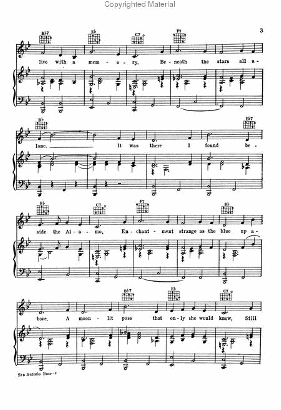 San Antonio Rose San Antonio Rose Voice scores gallery preview page 3