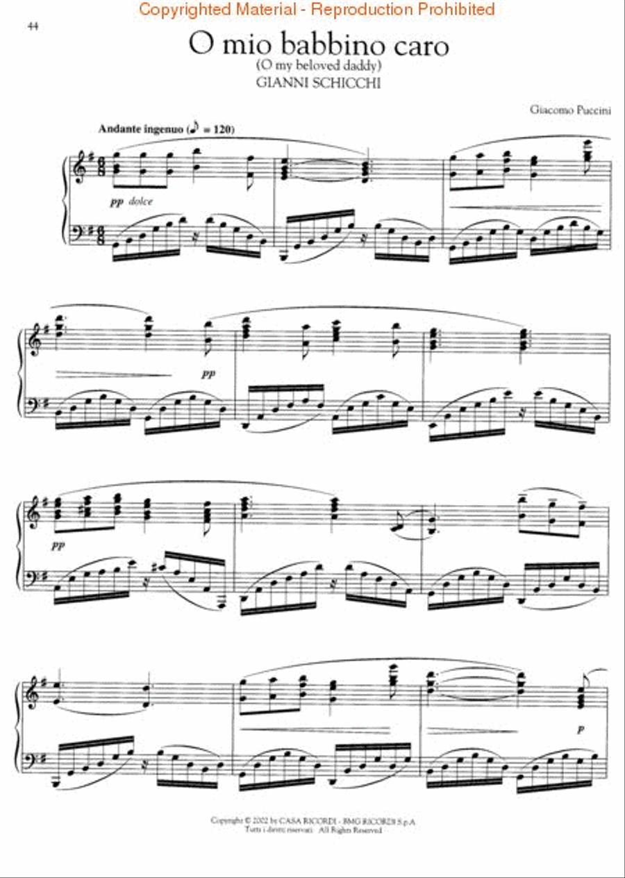 Puccini for Piano Solo Puccini for Piano Solo Piano Solo scores gallery preview page 3