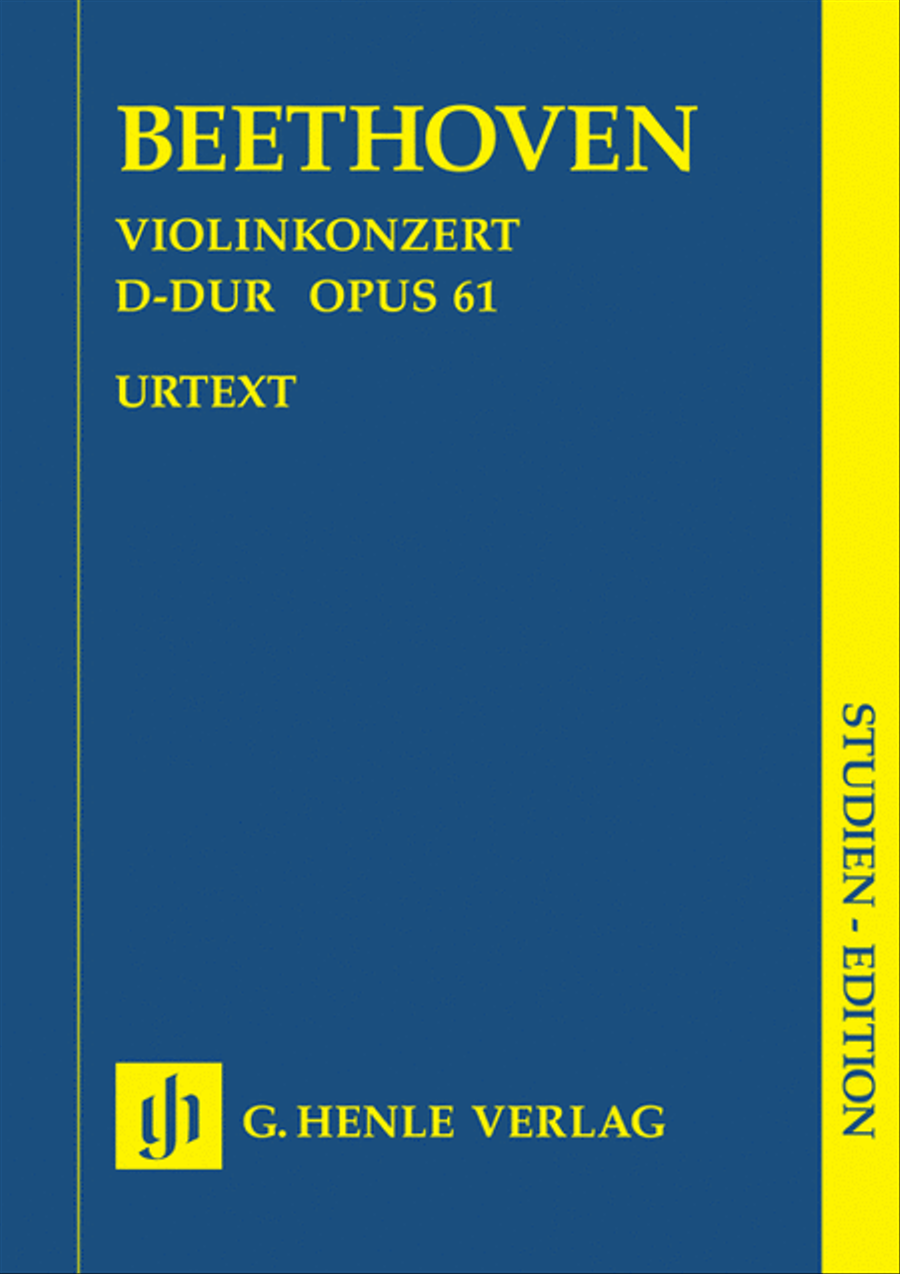 Concerto D major for Violin and Orchestra op. 61 Violin Solo scores gallery preview page 1