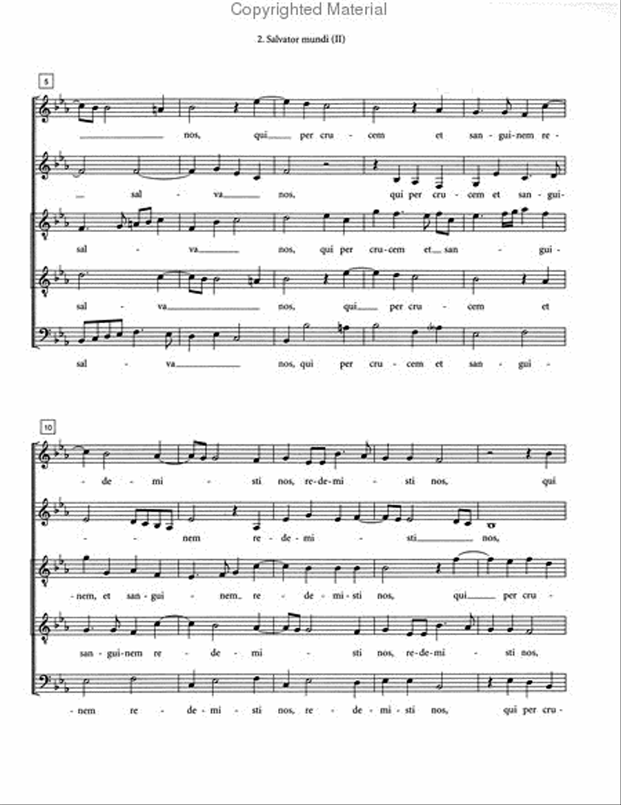 Salvator Mundi (II) SATTB scores gallery preview page 3