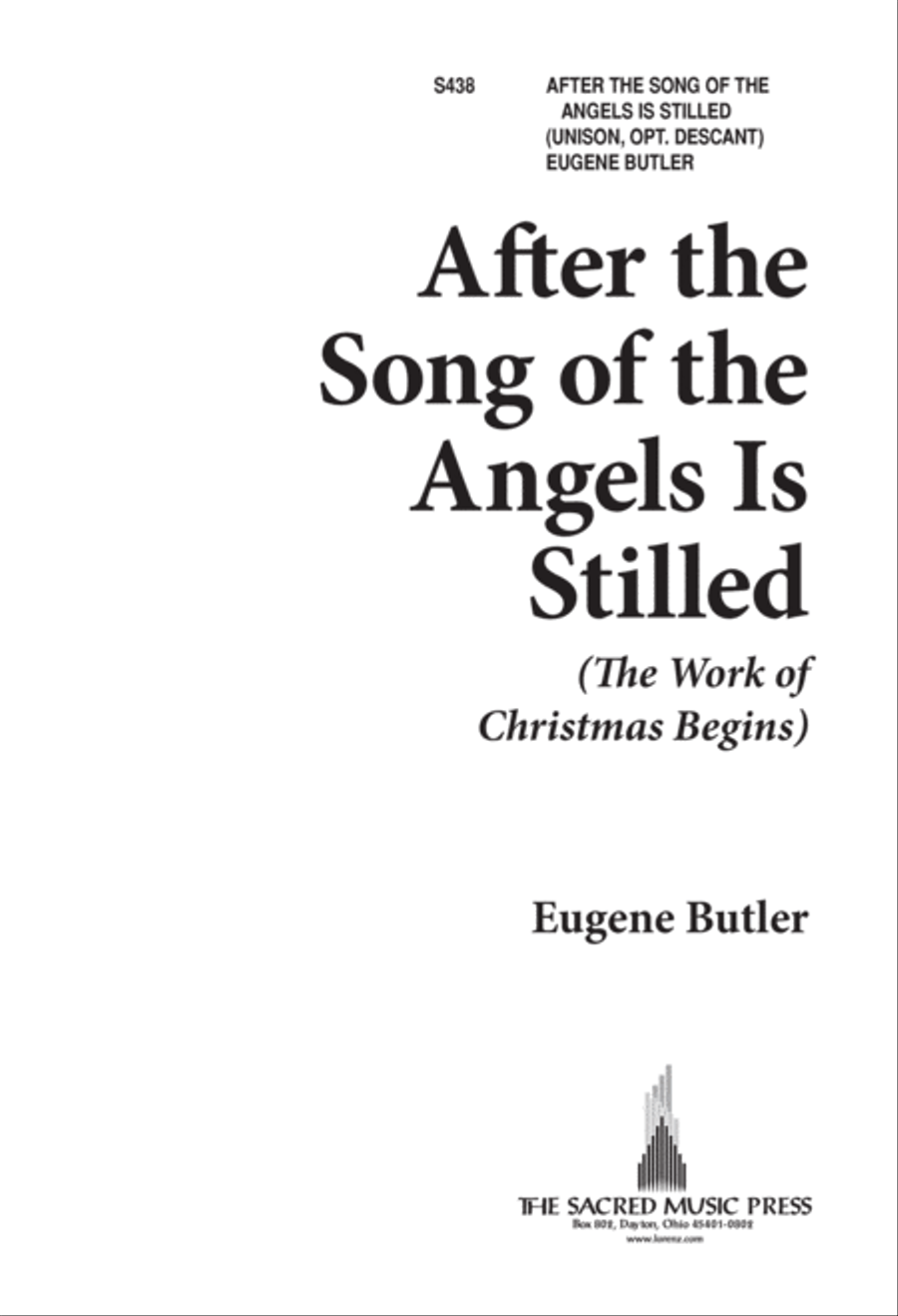 After the Song of the Angels Is Stilled Unison Choir scores gallery preview page 2
