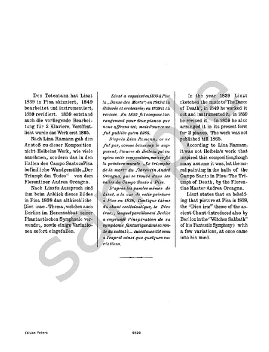 Totentanz (Edition for 2 Pianos) School and Community scores gallery preview page 2