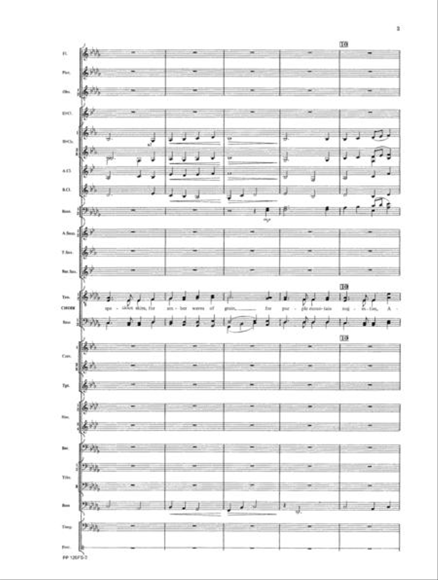 America the Beautiful - Band Concert Band scores gallery preview page 3