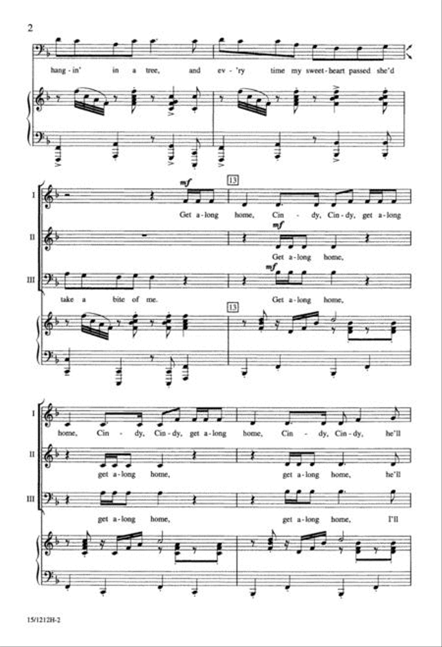 American Folk Rhapsody American Folk Rhapsody 3-Part scores gallery preview page 2