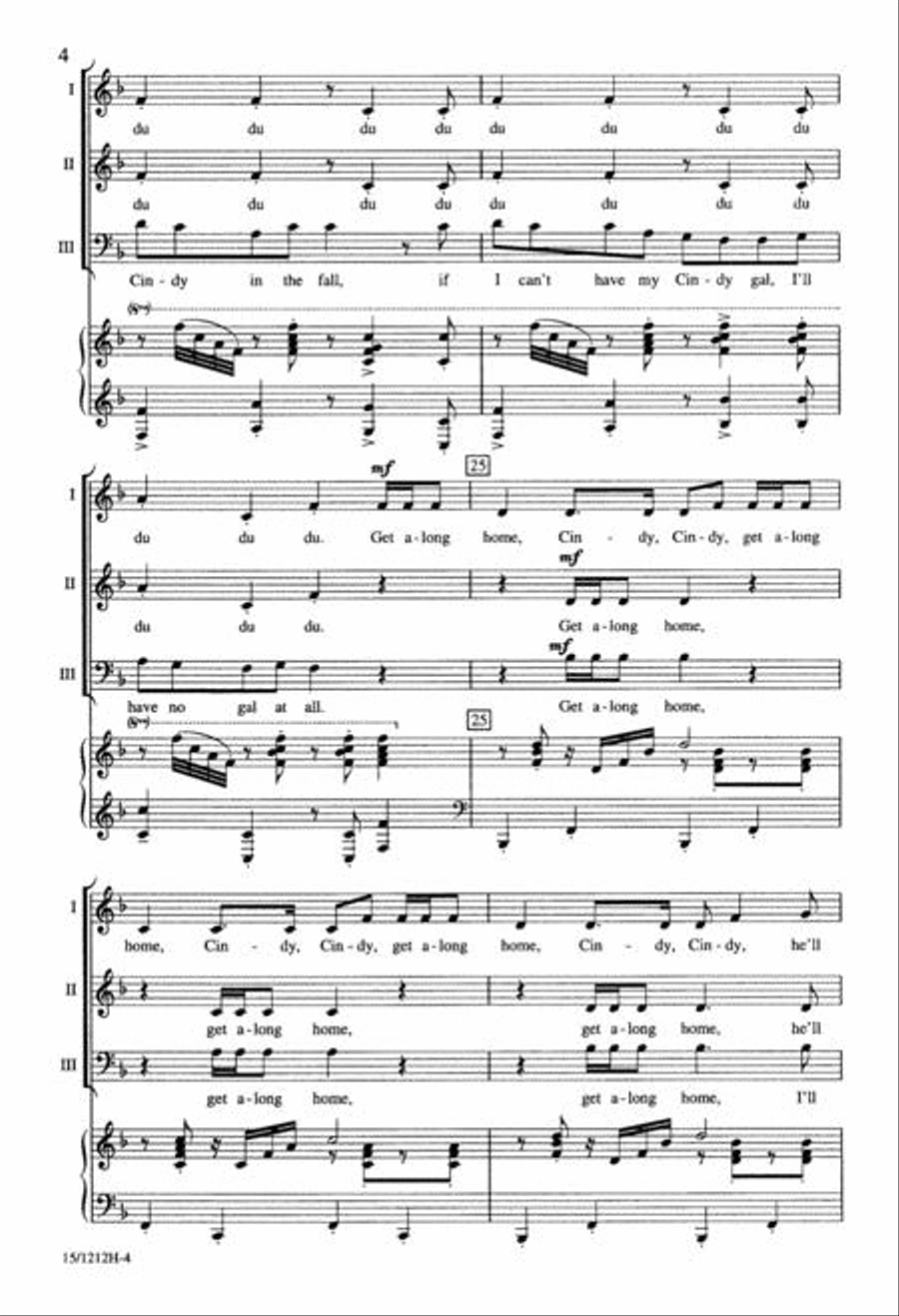American Folk Rhapsody American Folk Rhapsody 3-Part scores gallery preview page 4