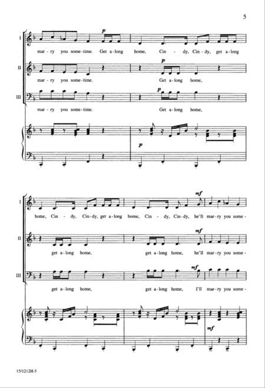 American Folk Rhapsody American Folk Rhapsody 3-Part scores gallery preview page 5