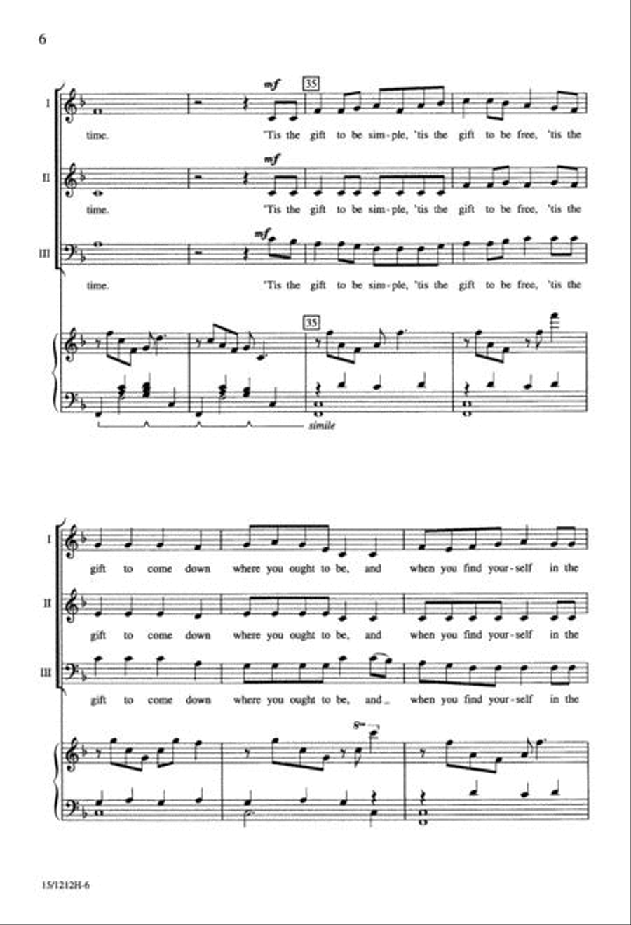 American Folk Rhapsody American Folk Rhapsody 3-Part scores gallery preview page 6