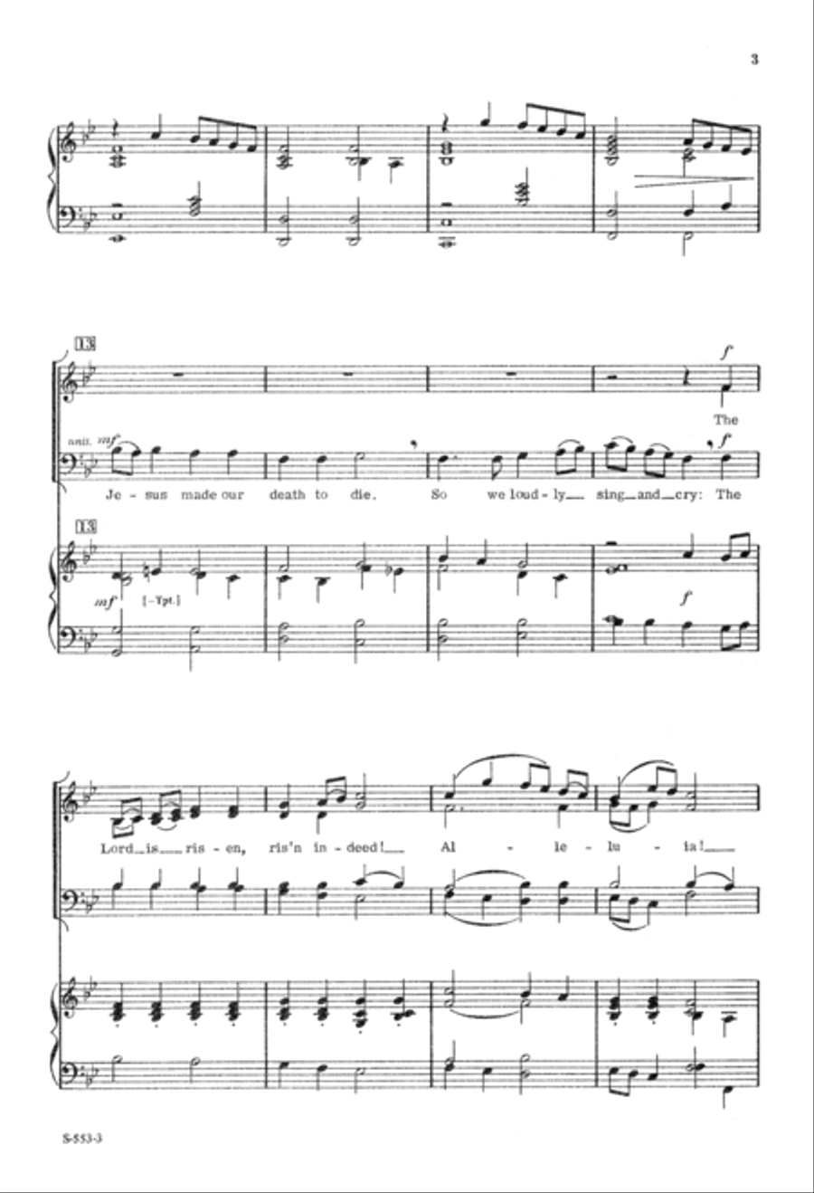 Antiphon For Easter Antiphon For Easter 4-Part scores gallery preview page 4
