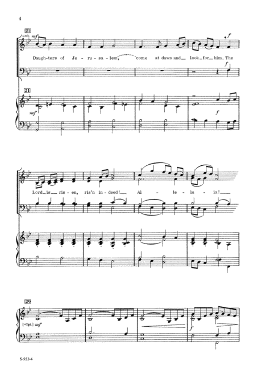 Antiphon For Easter Antiphon For Easter 4-Part scores gallery preview page 5