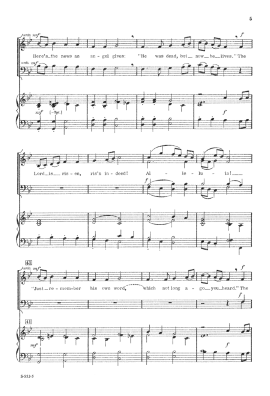 Antiphon For Easter Antiphon For Easter 4-Part scores gallery preview page 6
