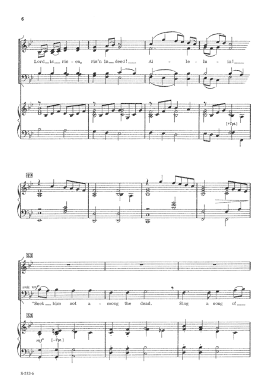 Antiphon For Easter Antiphon For Easter 4-Part scores gallery preview page 7